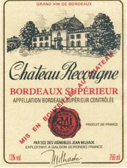 Chteau Recougne - Bordeaux Suprieur NV