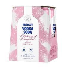 Absolut Cocktail Raspberry Soda 12oz Can (12oz can)