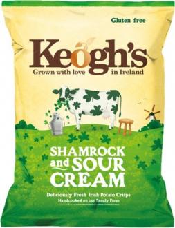 Keoughs Crisps - Shamrock & Sour Cream 4.4oz
