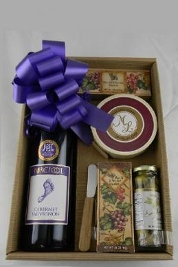 The Red Wine & Cheese - Gift Basket